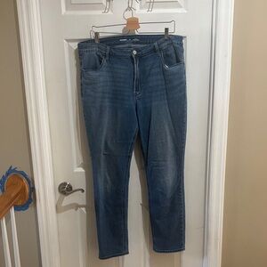 Old Navy Women's High Rise WOW Straight Leg Jeans - Blue